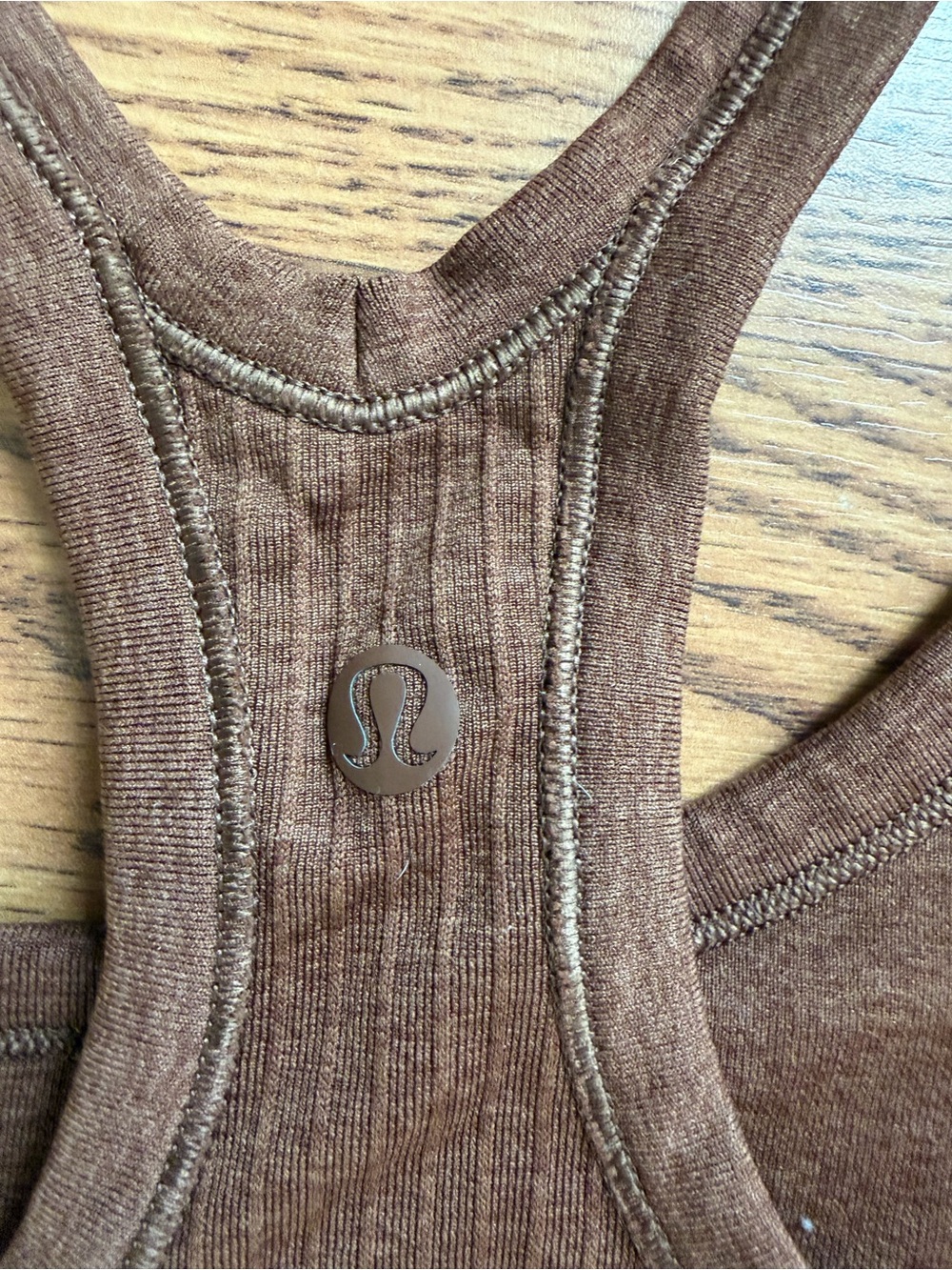 lululemon athletica Brown Ribbed Racerback Tank - Picture 3 of 3